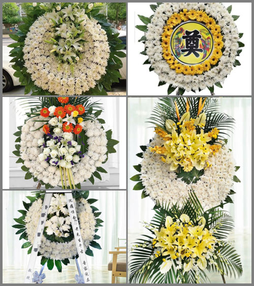 湖南邵阳洞口县竹市镇三和村花圈速递